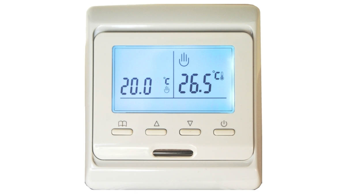 Терморегулятор встраиваемый программируемый E-51.716 кнопочное управление + встроенный датчик тепературы воздуха
